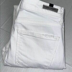 Citizens of Humanity White Rocket Crop High Rise Skinny Woman’s 26 Denim Jeans